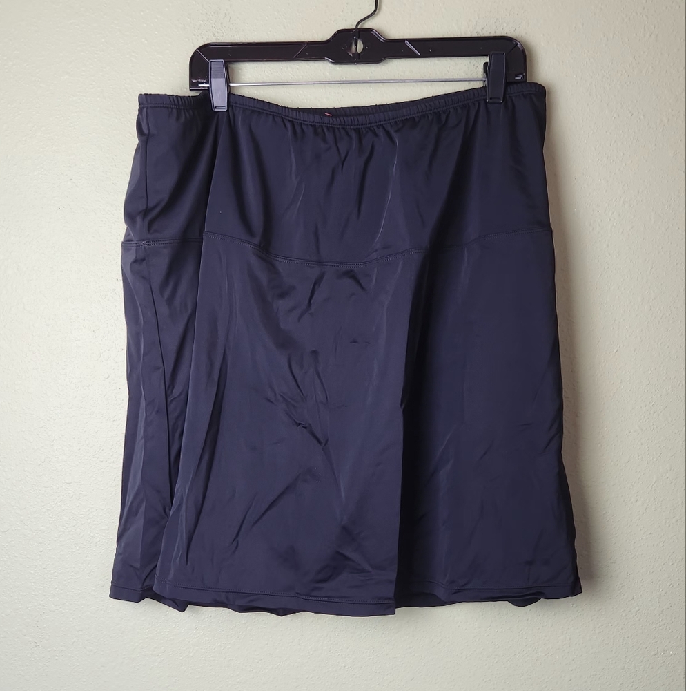 NWT - Swimsuits For All Black Swim Skirt Plus Size 24